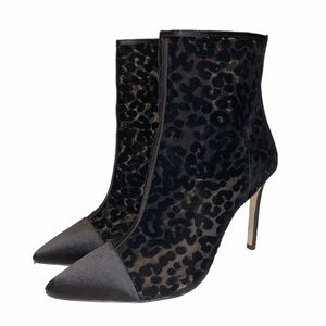 Jewel Badgley Mischka Enya Leopard Spot Bootie